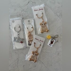Bundle of 5 Keychains bagcharms